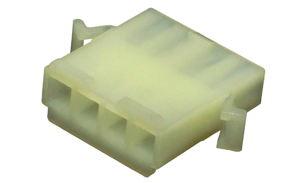 Photo of a 4-Pin plastic connector HORIBA