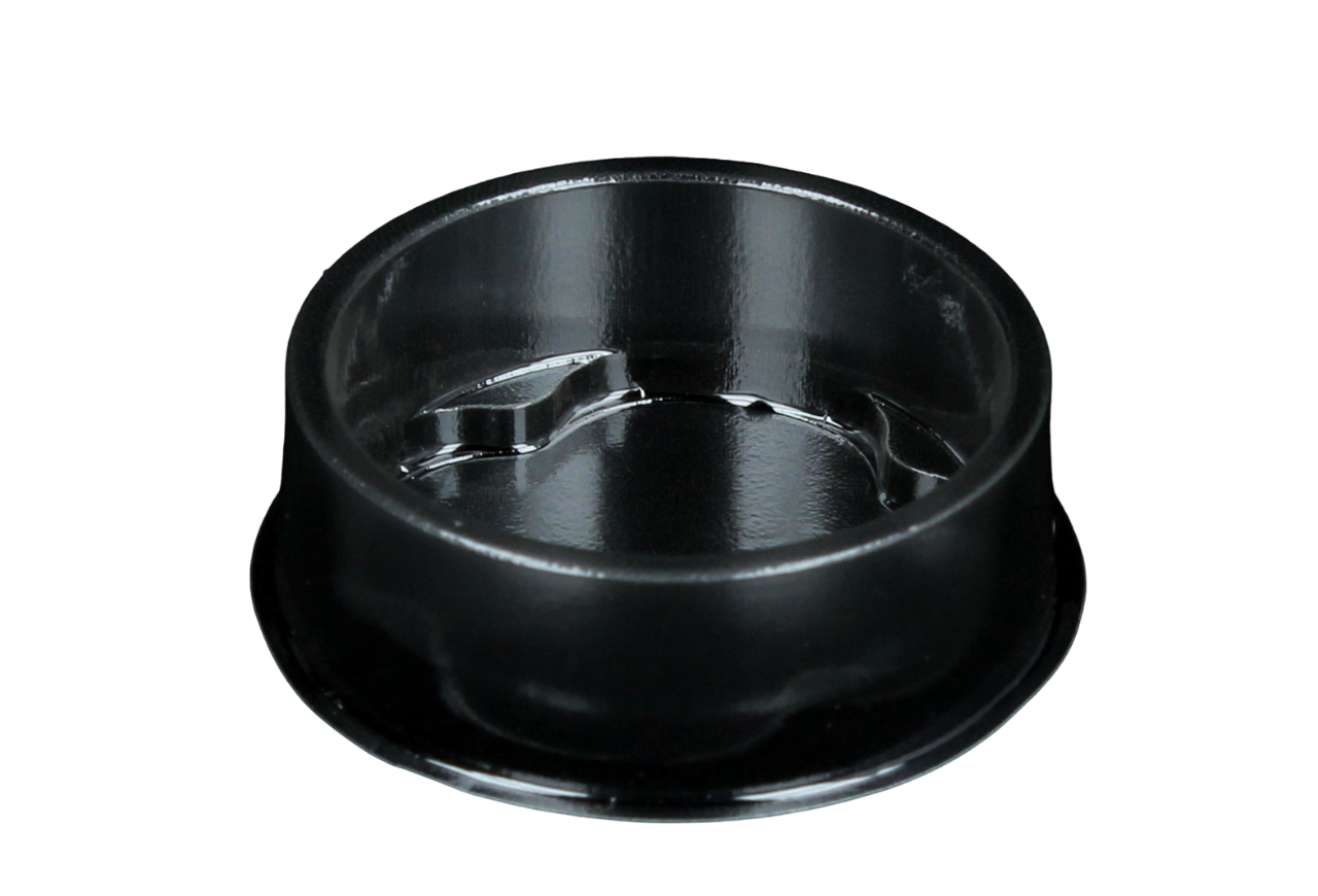 Photo of the black PET Sample cell HORIBA