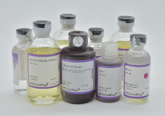 Photo of the Set of 8 bottles of 100g Sulfur in Mineral Oil #1100109733 HORIBA