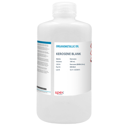 Photo of the Kerosene Blank (500 mL) SPEX bottle