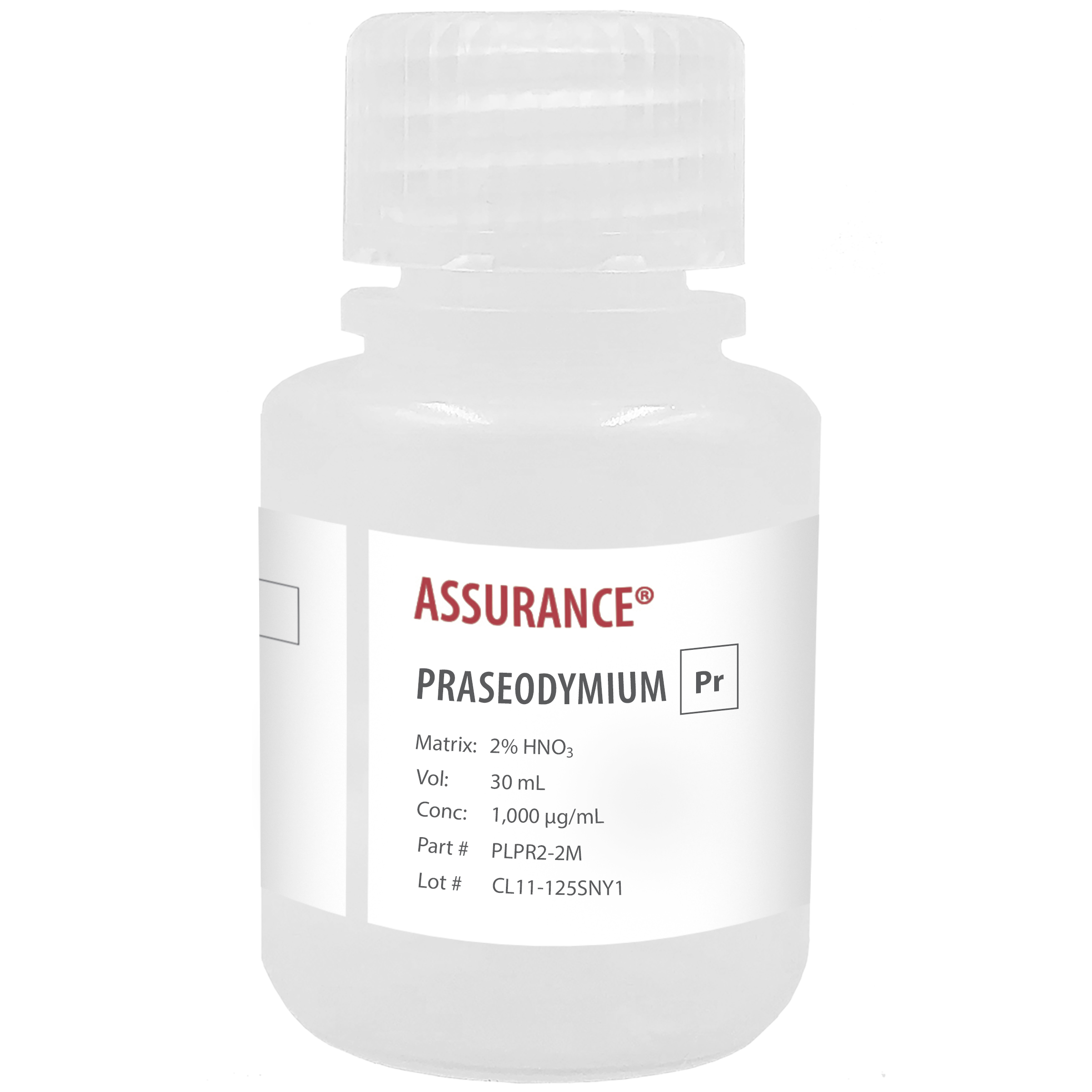 Photo of the Praseodymium, 1,000 µg/mL bottle HORIBA