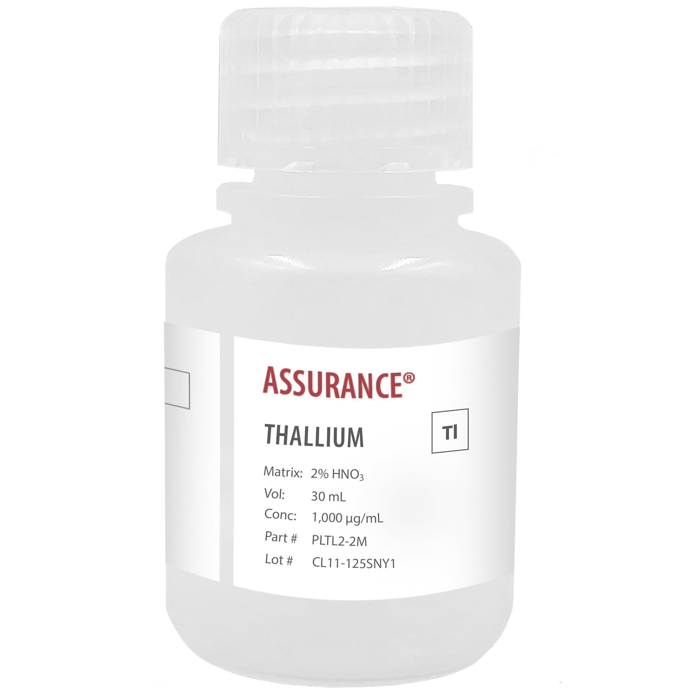 Photo of the Thallium, 1,000 µg/mL bottle HORIBA