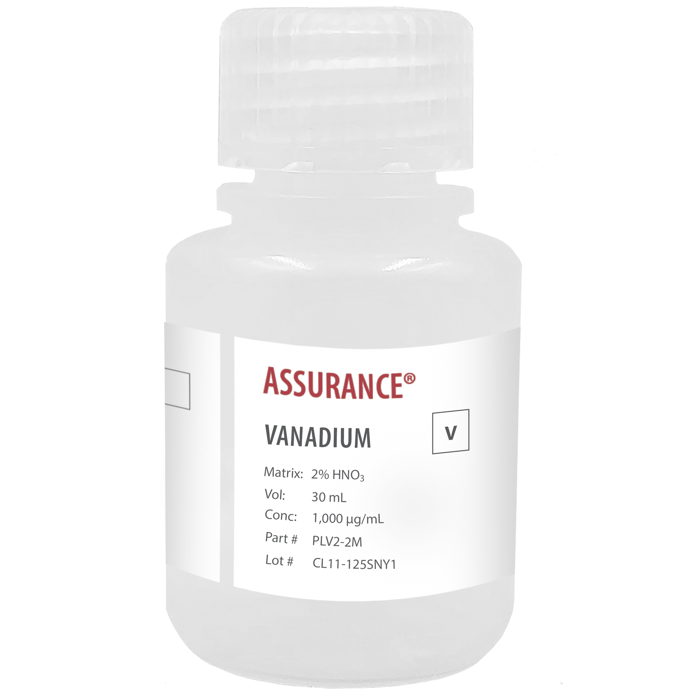 Photo of the Vanadium, 1,000 µg/mL bottle HORIBA