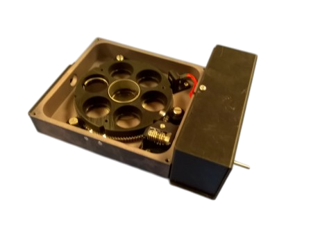 Photo of the external filter wheel