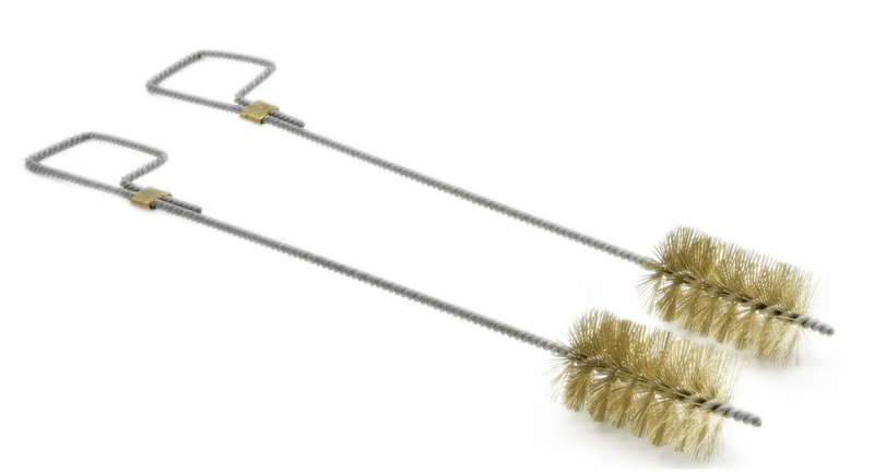 Photo of two Cylindrical brush for dust removal HORIBA