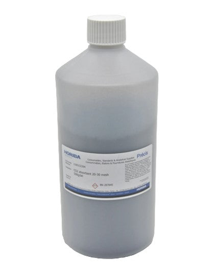 Photo of an Alphasolve® bottle used to to remove CO2 gas HORIBA