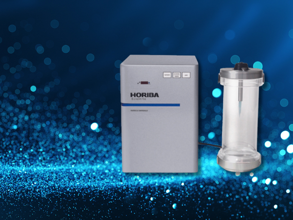Photo of XD-100 for particle dispersion principles on blue background