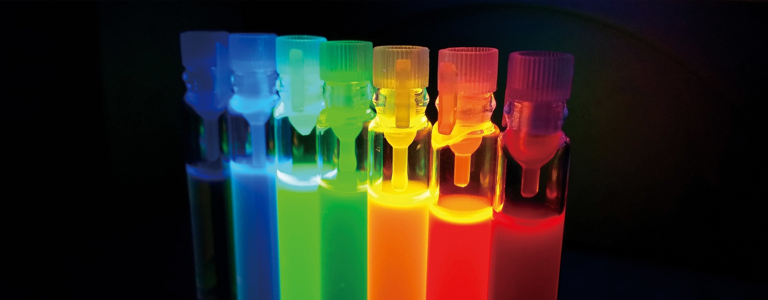 Fluorescence colored banner