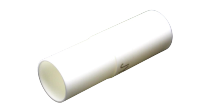 Photo of a white Alumina External Tube HORIBA