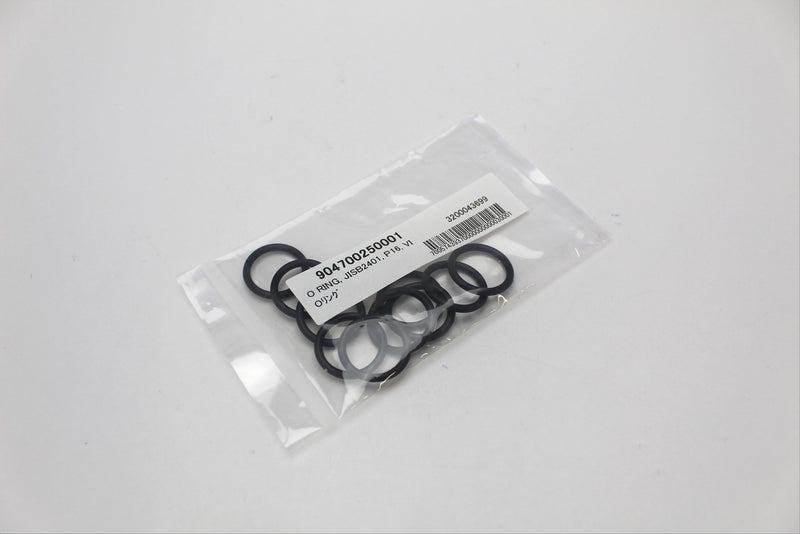 Photo of 10 black O-rings p16 in a pack HORIBA