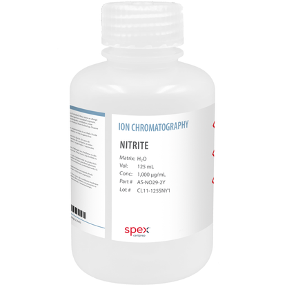 Photo of ICP Nitrite (NO2)- Single-Element Ion Anion Standard SPEX Bottle