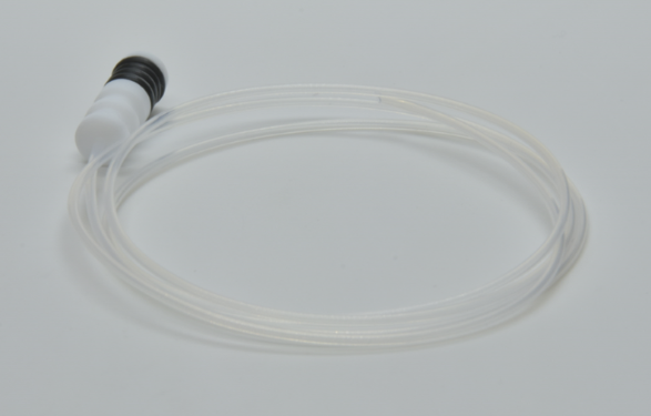 Photo of a white capillary with Connector for Concentric Glass Nebulizer HORIBA (2)