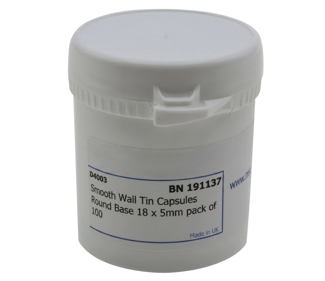 Photo of the Sn Capsule for HORIBA EMGA analyzer