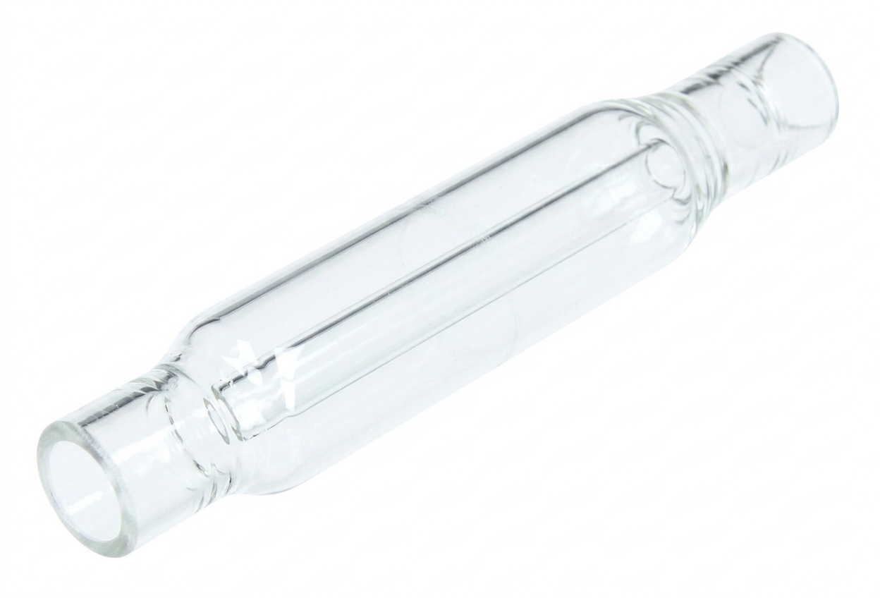 Photo of the Reagent Tube transparent on a black background for HORIBA EMGA Expert analyzer