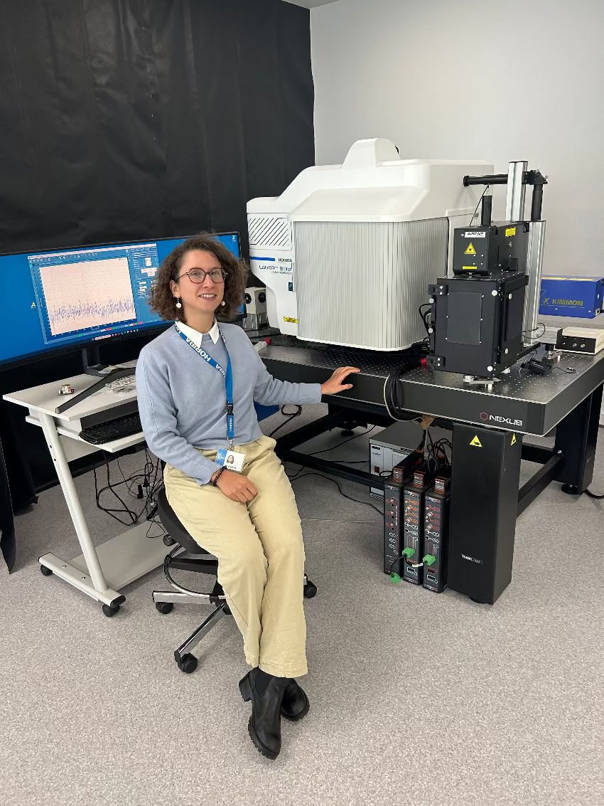 Photo of Alice Fiocco our AFM Expert, Product Application Specialist, and AFM Trainer in HORIBA France