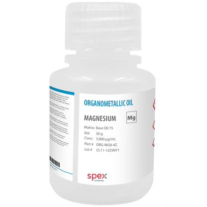Photo of the Magnesium 5,000 µg/mL (5,000 ppm) (50 g) SPEX bottle