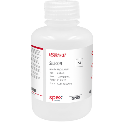 Photo of the Solicon Spex Certiprep Standard bottle 250mL