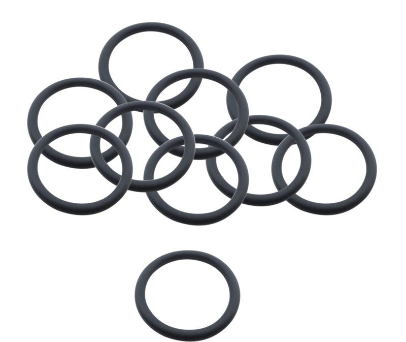 Photo of many black O-Ring P28 for lower electrode HORIBA