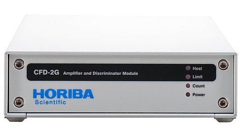 Photo of an Amplifier and Discriminator Module CFD-2G-A (front face) HORIBA