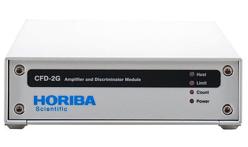 Photo of an Amplifier and Discriminator Module CFD-2G-C front face HORIBA