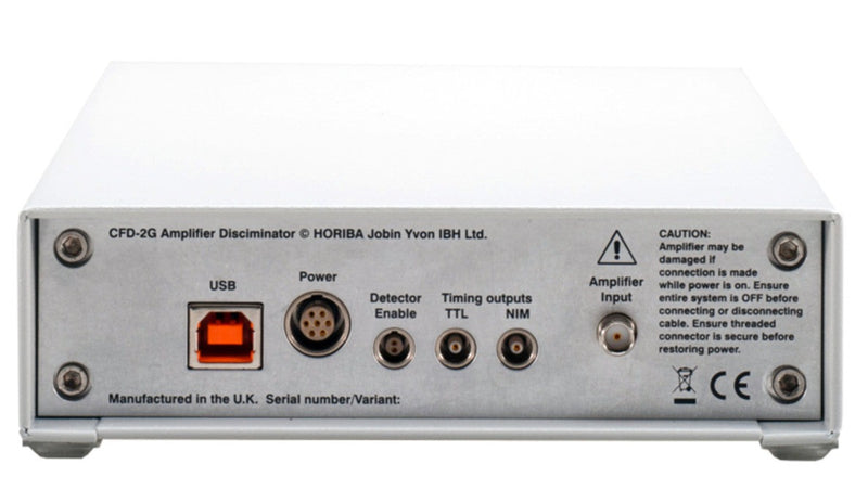 Photo of Amplifier and Discriminator Module CFD-2G-D (behind face)(3) HORIBA