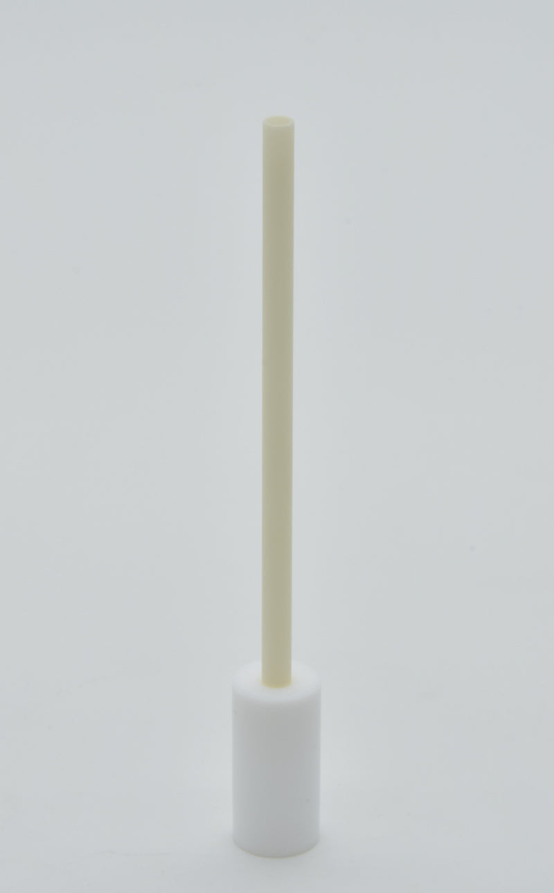 Photo of a white Alumina Injector Tube with an Insert Teflon HORIBA (2)h
