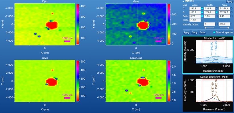Screen of DLC Software during Analysis HORIBA