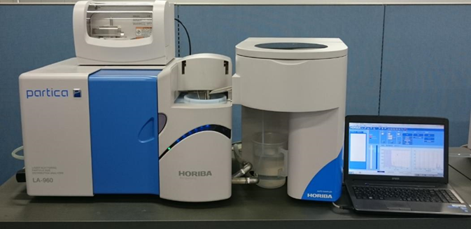 Photo of an Auto Sampler coupled with a LA-960 HORIBA instrument(1)